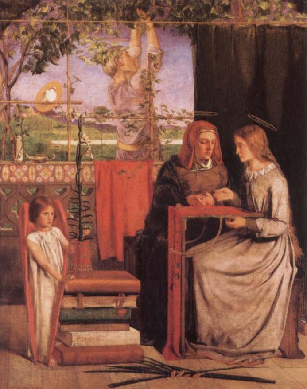 Dante Gabriel Rossetti Girlhood of Mary Virgin